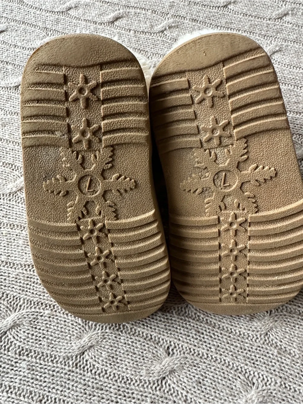 EUC Thereabouts Toddler Girl Faux Fur Lil Kaylee Winter Booties, Cognac, Size 7